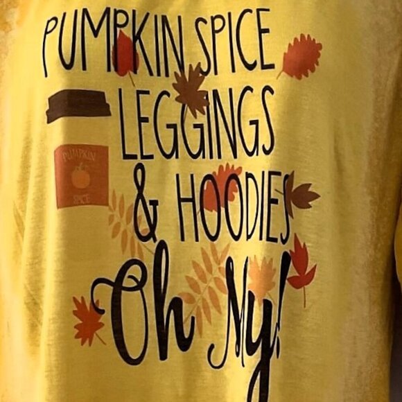 PUMPKIN SPICE OMBRE BLEACHED T-SHIRT TOP LIGHTWEIGHT - Picture 7 of 12